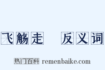 飞觞走斝反义词是什么意思的图片